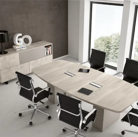 Scrivania Direzionale GO 05 in melaminico e laccato opaco di Colombini Office