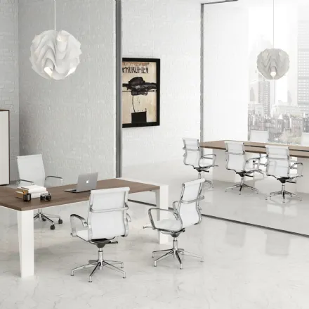 Scrivania Direzionale GO 04 in melaminico e laccato di Colombini Office