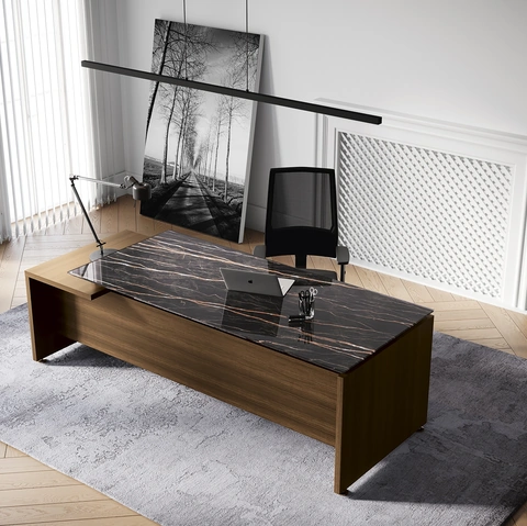 Scrivania Direzionale Go Easy Vetro di Colombini Office