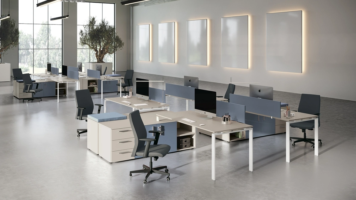 Scrivania Operativa Loft anello aperto di Colombini Office