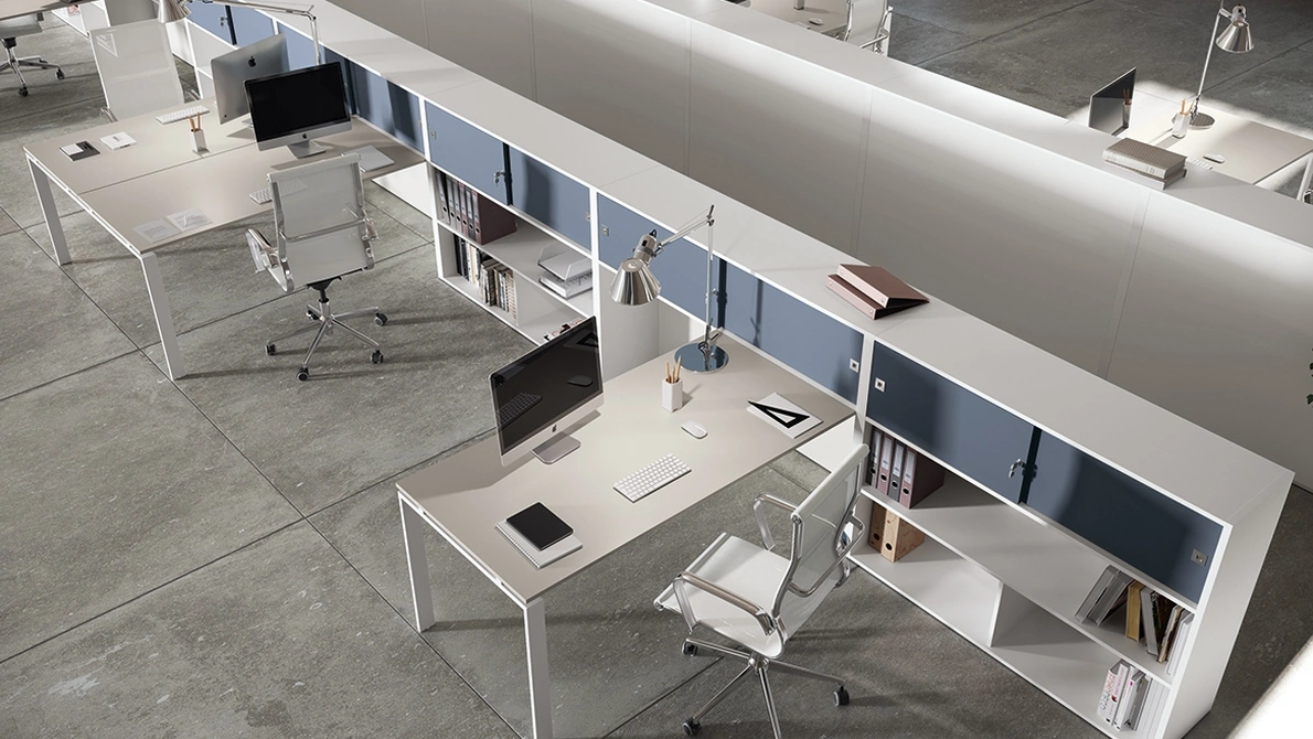 Scrivania Operativa Loft anello aperto di Colombini Office