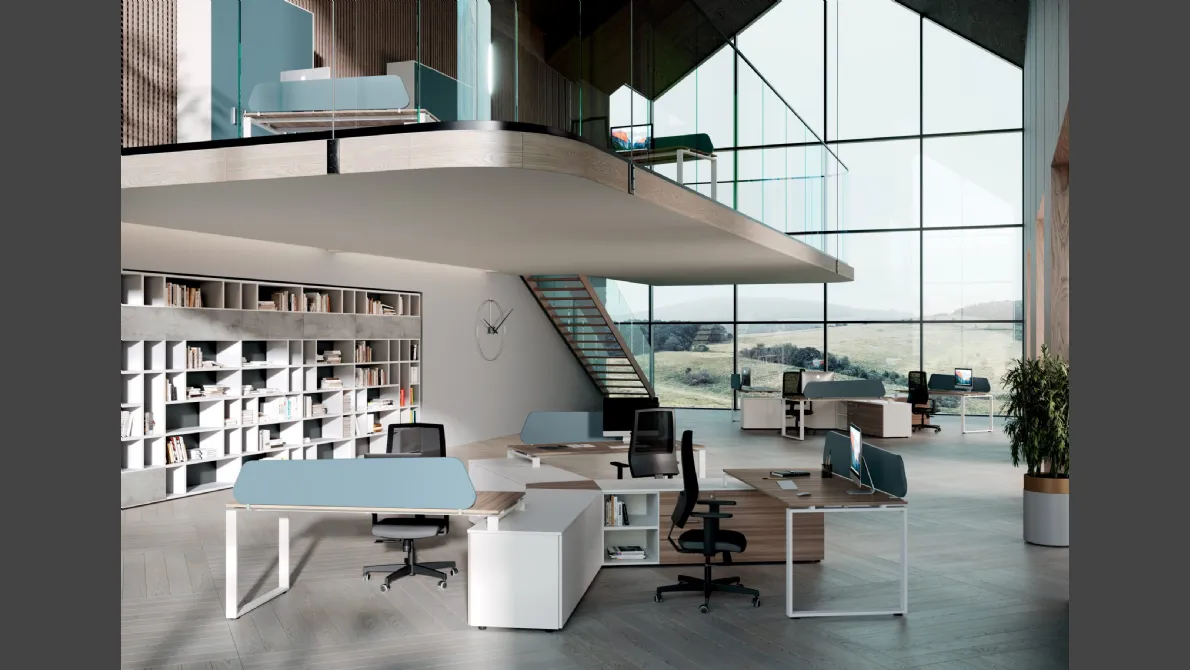 Scrivania Operativa Loft Lightness 01 di Colombini Office