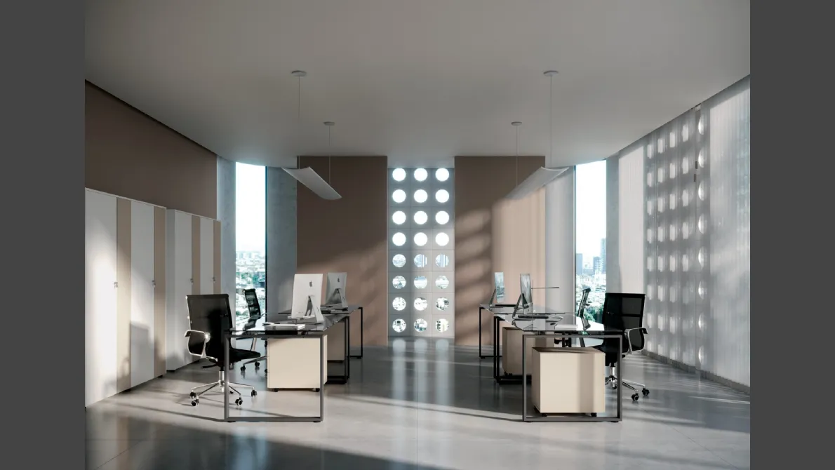 Scrivania Operativa Loft Lightness 03 di Colombini Office