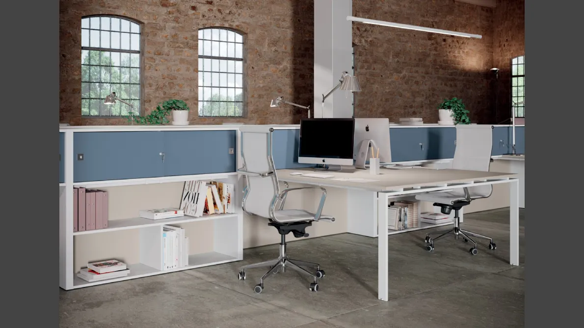 Scrivania Operativa Loft Underground 02 di Colombini Office
