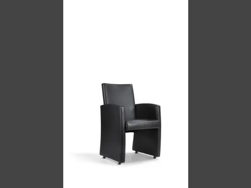 Poltroncina ospiti e attesa 16 in pelle di Colombini Office