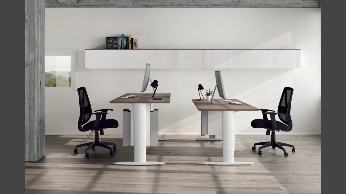 Seduta ergonomica Operativa 04 in tessuto tecnico Nero traspirante di Colombini Office
